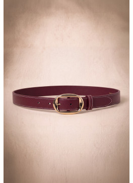 CEINTURE CUIR - MOOKYN - BORDEAUX